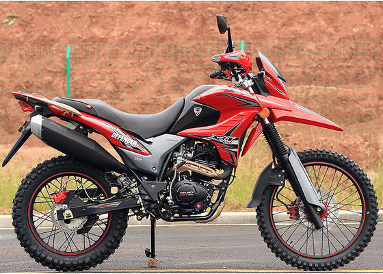 Red Color Dirt Bike Style Motorcycle , High Reliability Small Off Road Motorbike