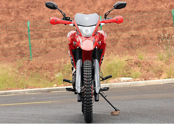 Red Color Dirt Bike Style Motorcycle , High Reliability Small Off Road Motorbike