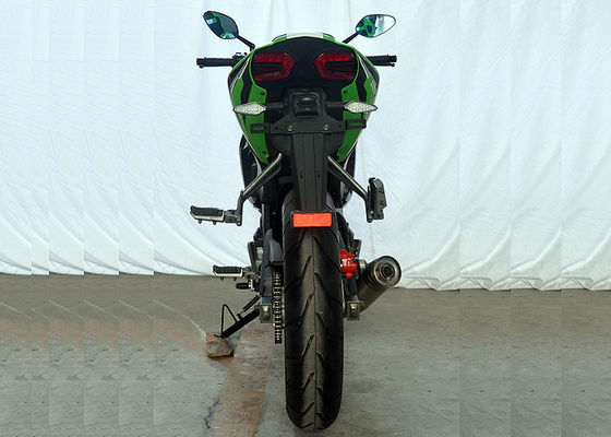 High Speed Motorcycle Racing Bike Classic Green Color Electric / Kick Start