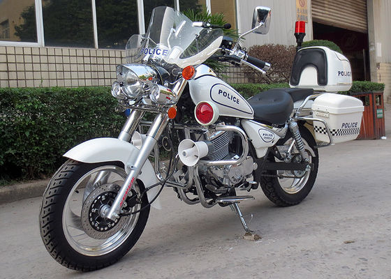 12.5KW Road Cruiser Motorcycles , Police Street Cruiser Motorcycle Double Cylinder Engine