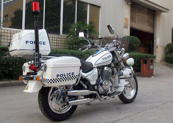 12.5KW Road Cruiser Motorcycles , Police Street Cruiser Motorcycle Double Cylinder Engine