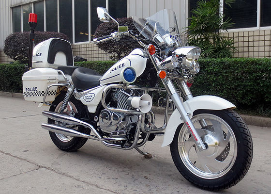 12.5KW Road Cruiser Motorcycles , Police Street Cruiser Motorcycle Double Cylinder Engine