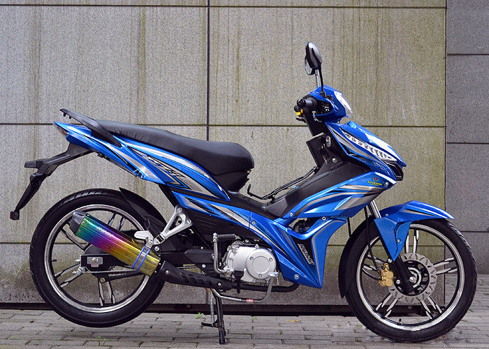 Blue Color 110CC Super Cub Motorcycle , 5.0KW Wave Dash Motorcycle